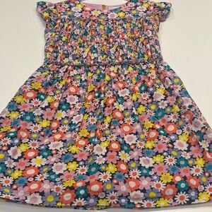 Crewcuts Floral Kids Dress - Purple and Multicolor Size 10